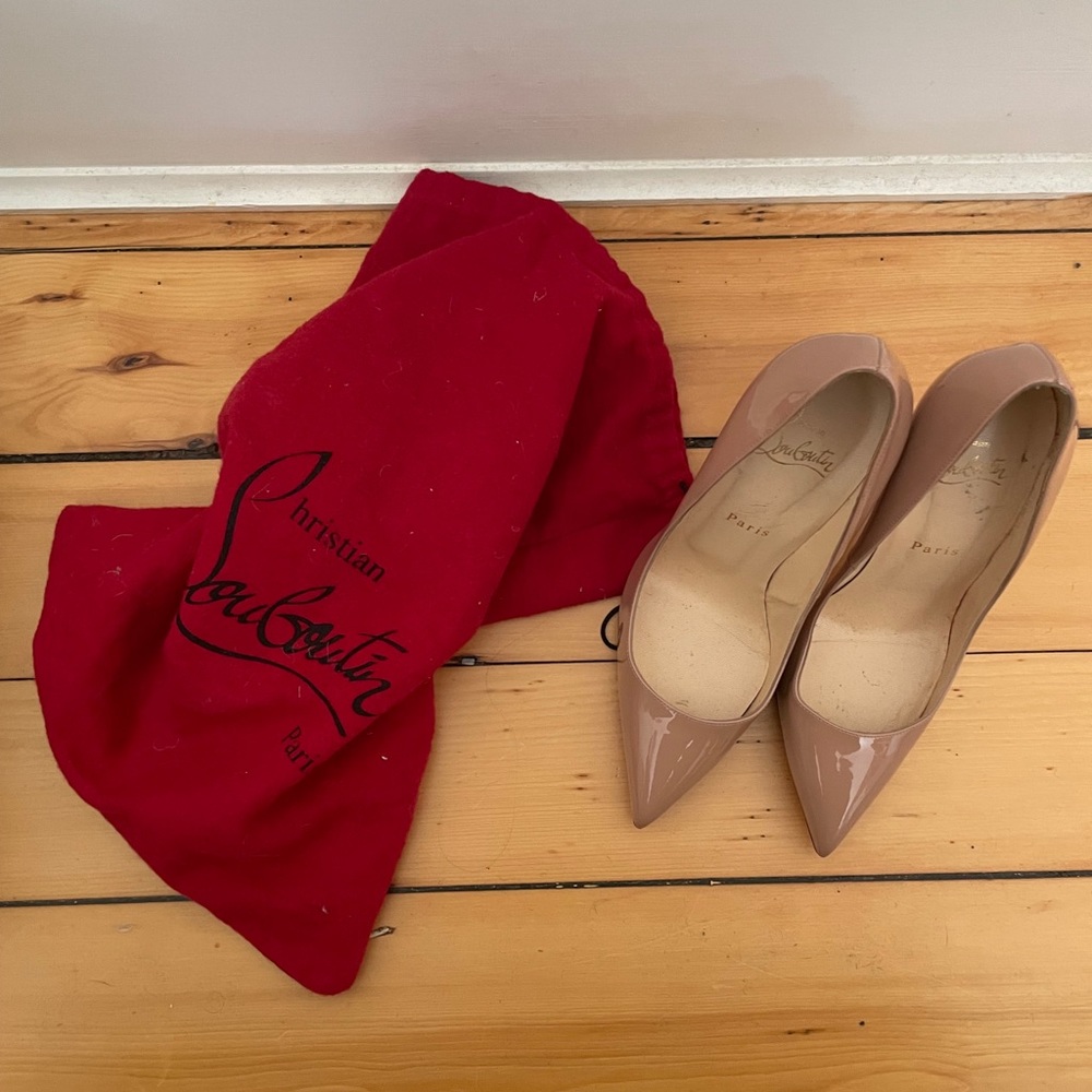 Christian Louboutin So Kate Nude Pumps 120mm 38.5